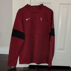 Nike Maroon and Black Quarter-Zip Pullover